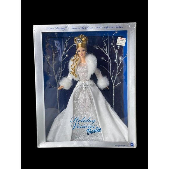 2003 Mattel Holiday Visions Winter Fantasy Barbie Special Edition 1st in Series - Picture 1 of 8